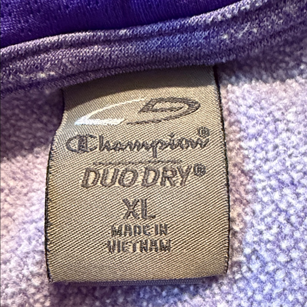 Champion Women's Purple Pullover Hoodie with Duo Dry Technology Size Large - Picture 2 of 7
